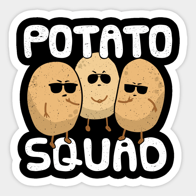 Potato Squad Shirt - Funny Potato Sunglasses Sticker by propellerhead